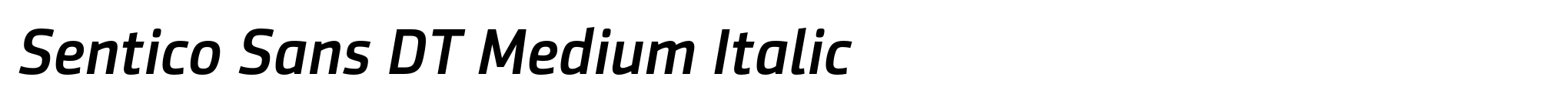 Sentico Sans DT Medium Italic image